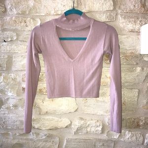 Missguided Long-Sleeve Crop Top